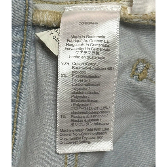 MADEWELL Momjean Slim Straight High Rise Baggy Relaxed Frayed Raw Hem Ripped 28 - Picture 9 of 11